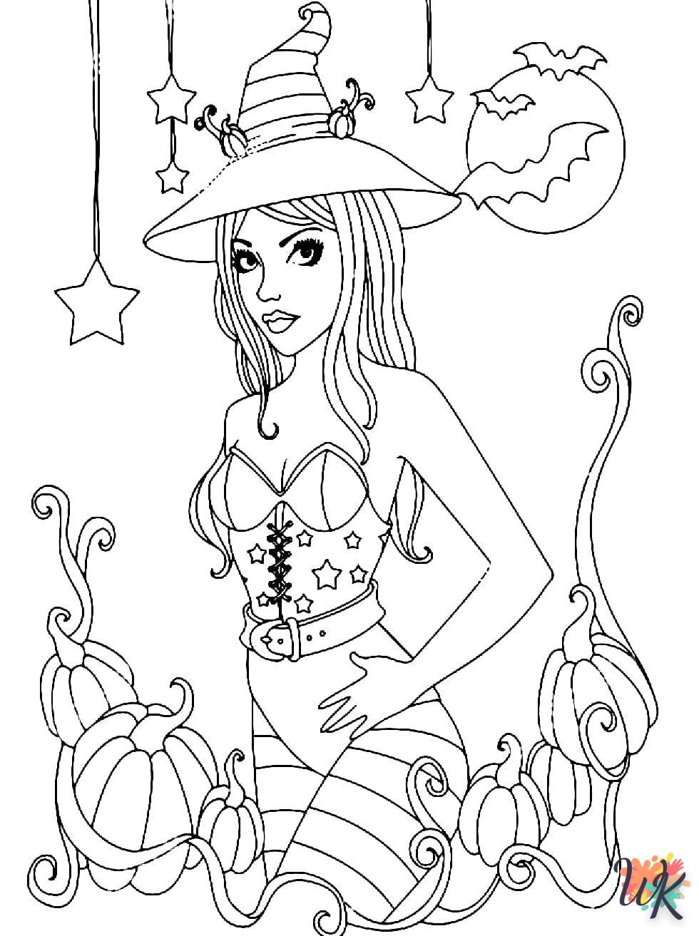 Strega 48 Disegni da Colorare Strega 46